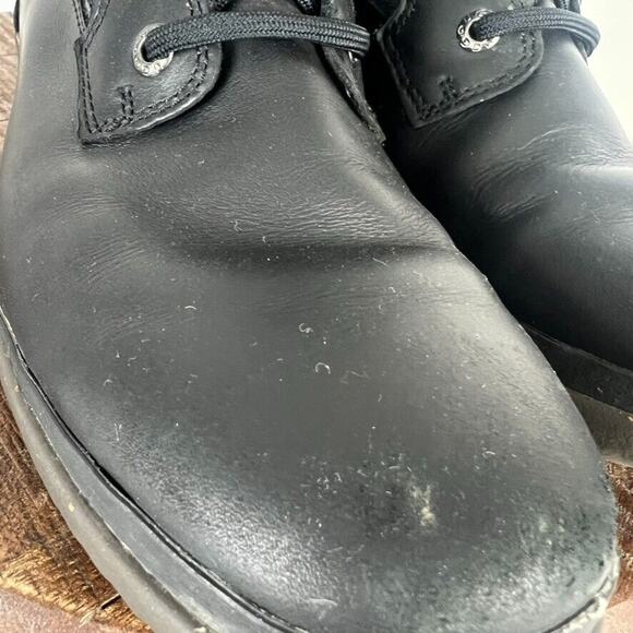 Ugg Kesey Boots Womens 8.5 Black Snow Fur Wool Lining Insoles Lace Up Zip Biker - Picture 3 of 14